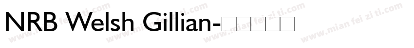 NRB Welsh Gillian字体转换